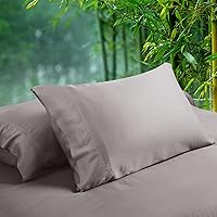 Vista 4 de David's Home Paquete de 2 fundas de almohada refrescantes de verano, fundas de almohada de tamaño Queen, sedosas, suaves, transpirables