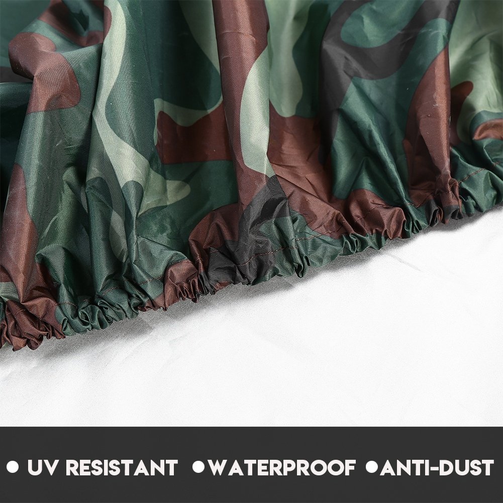 Kajak Abdeckung, 4,5m Wasserdicht UV-Sonnenschutz Aufbewahrung Kajak Staubabdeckung für 3,6–4m Kajakboot Kanu (Camouflage)