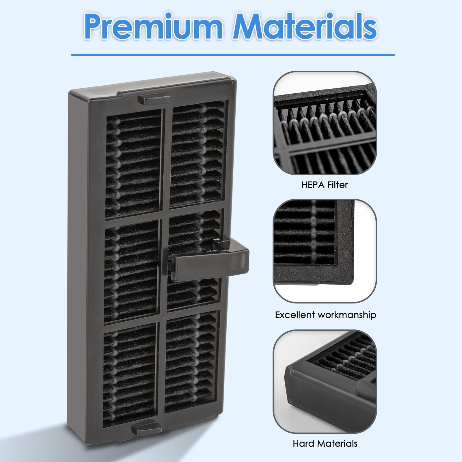 (8 Sztuk) Filtr HEPA do Dreame L10s Ultra Gen 2, L10s Pro Ultra Heat, X30 Ultra, X40 Ultra, L40 Ultra, Mova P10 Pro, P50, P50 Pro Ultra Robot Części zamienne do odkurzaczy Akcesoria do filtrów