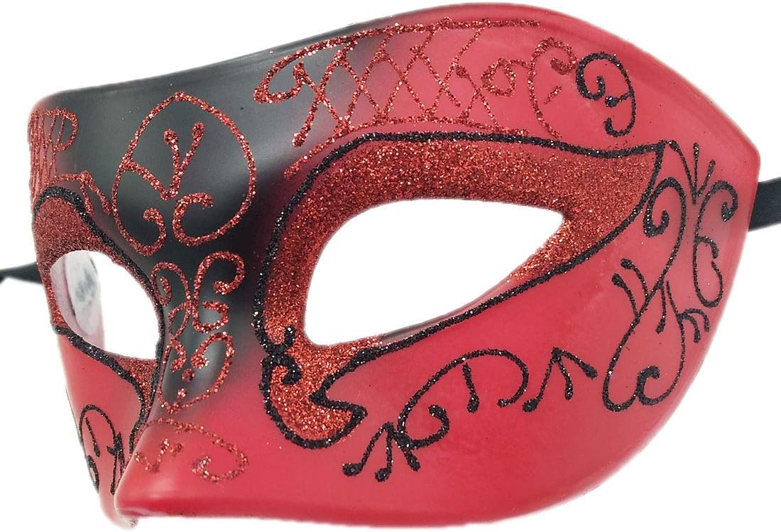 Coolwife Couples Masquerade Masks Metal Venetian Mardi Gras Party Evening Prom Costume Mask - Image 6