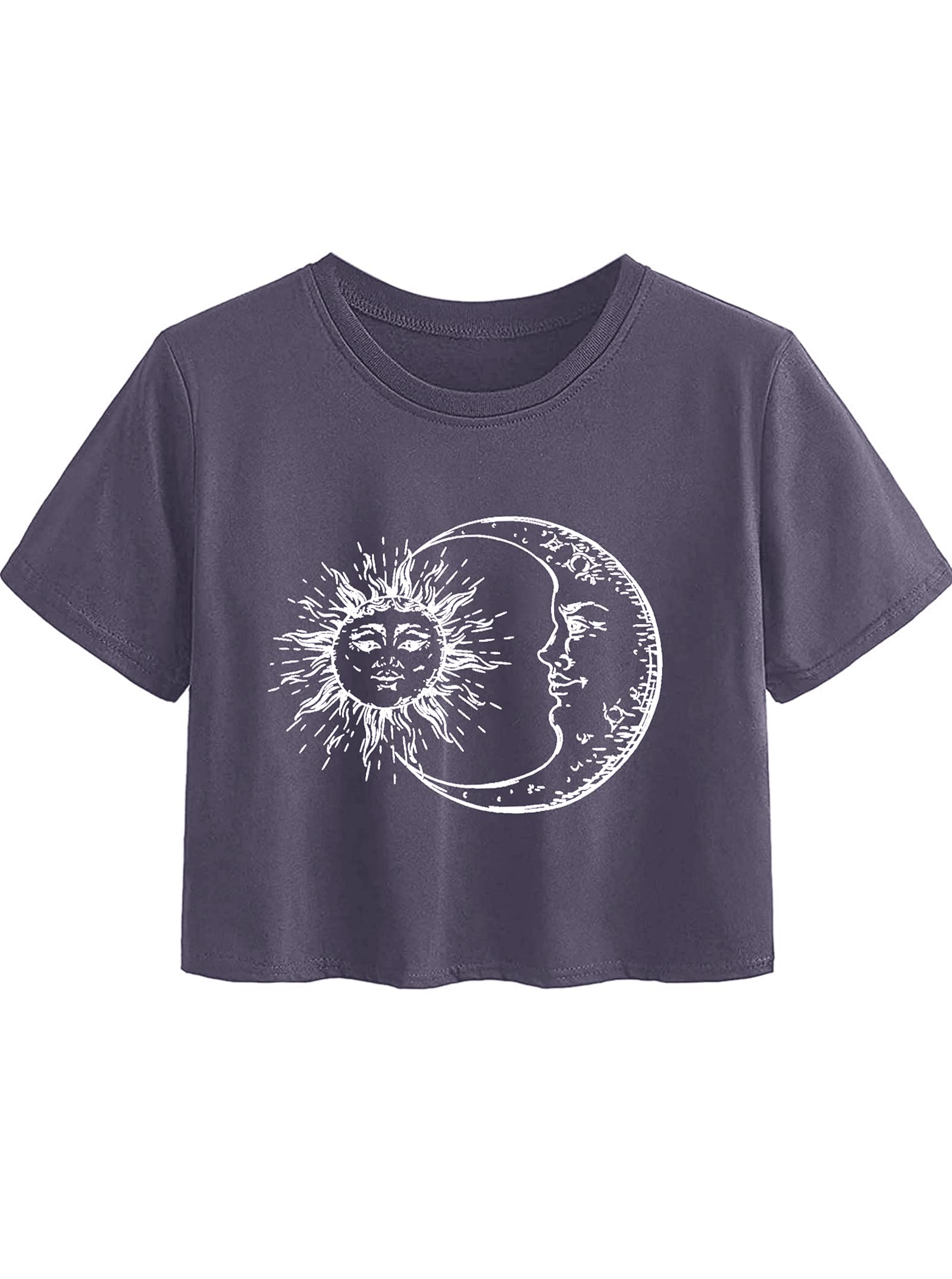 AvanovaWomen's Letter Graphic Tee Short Sleeve Tie Dye Crop Tops Summer Casual T Shirt