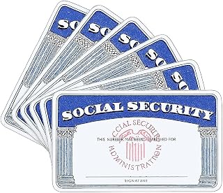 6 Pack Vertical Card Sleeves 3.74 × 2.36 Inch, Clear Plastic Holders for Social Security and Medicare ID Cards, Slim Waterproof Pouch with Thumb Slot