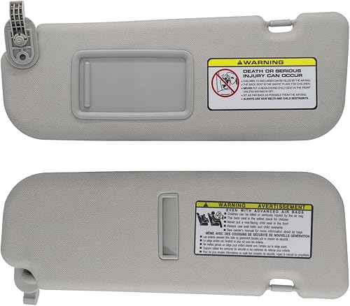 Miniatura 7 de Reemplazo del parasol del lado izquierdo del conductor y del pasajero derecho compatible con Hyundai Elantra 2011 2012 2013 2014 2015 Reemplazo #