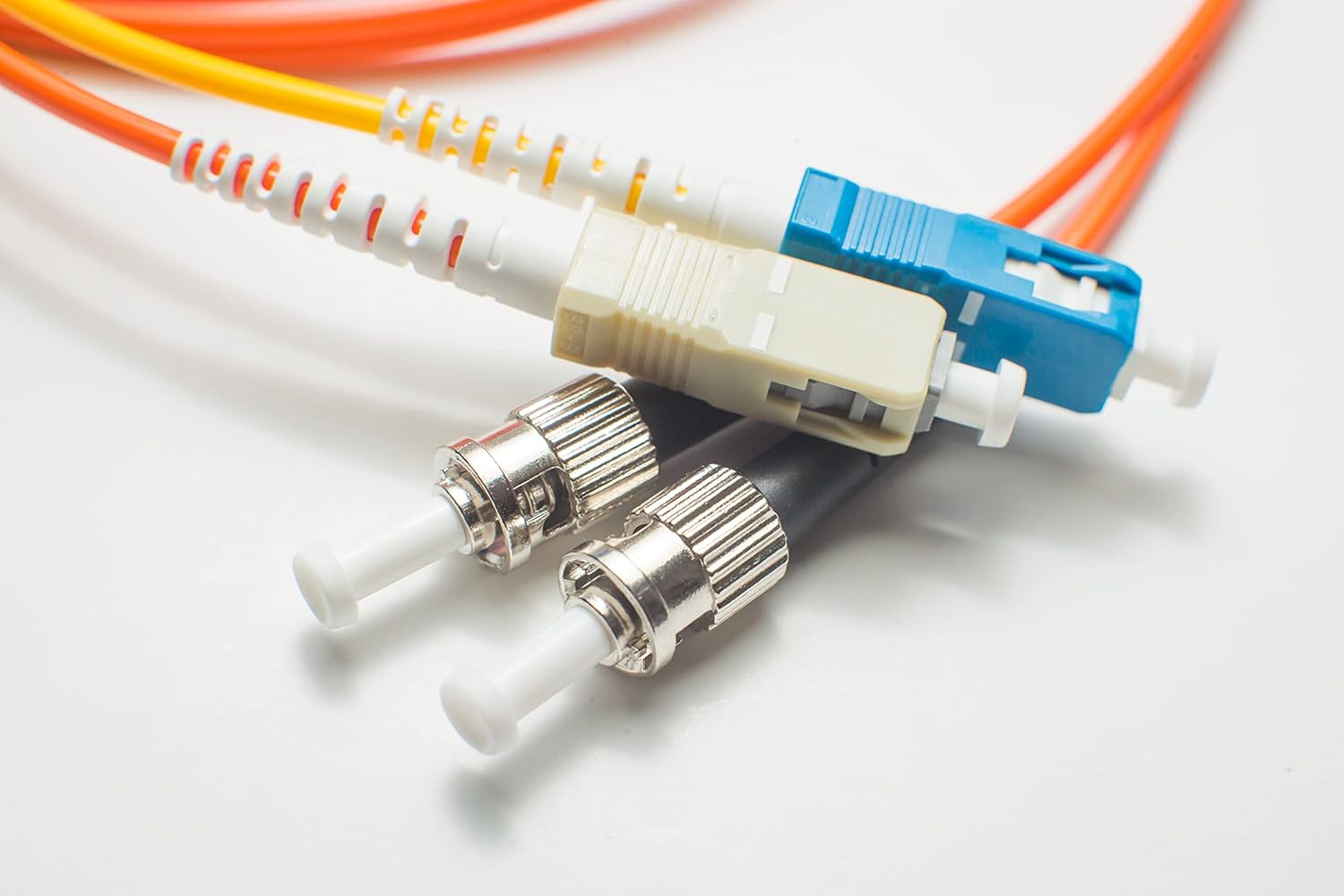 FCD 10M LC to ST Mode Conditioning Fiber Optic Cable | Fiber Optic LC Mode - Conditioning to ST Fiber Optic Cable 10 Meter (32.8ft) | Length Options: 1M - 15M