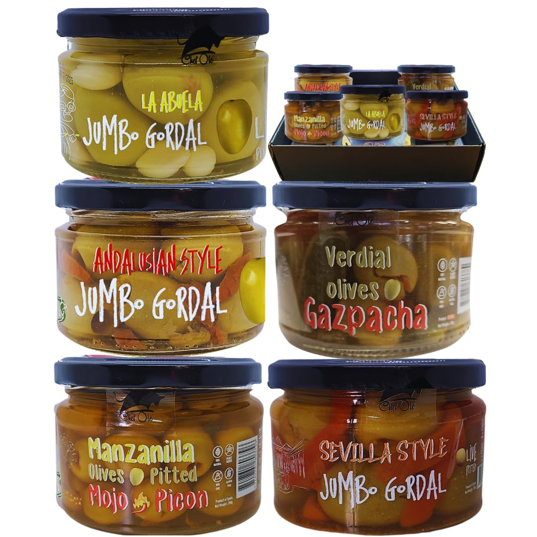 Amazon.com : Chef Ole Olivia Premium Olive Collection - Spanish