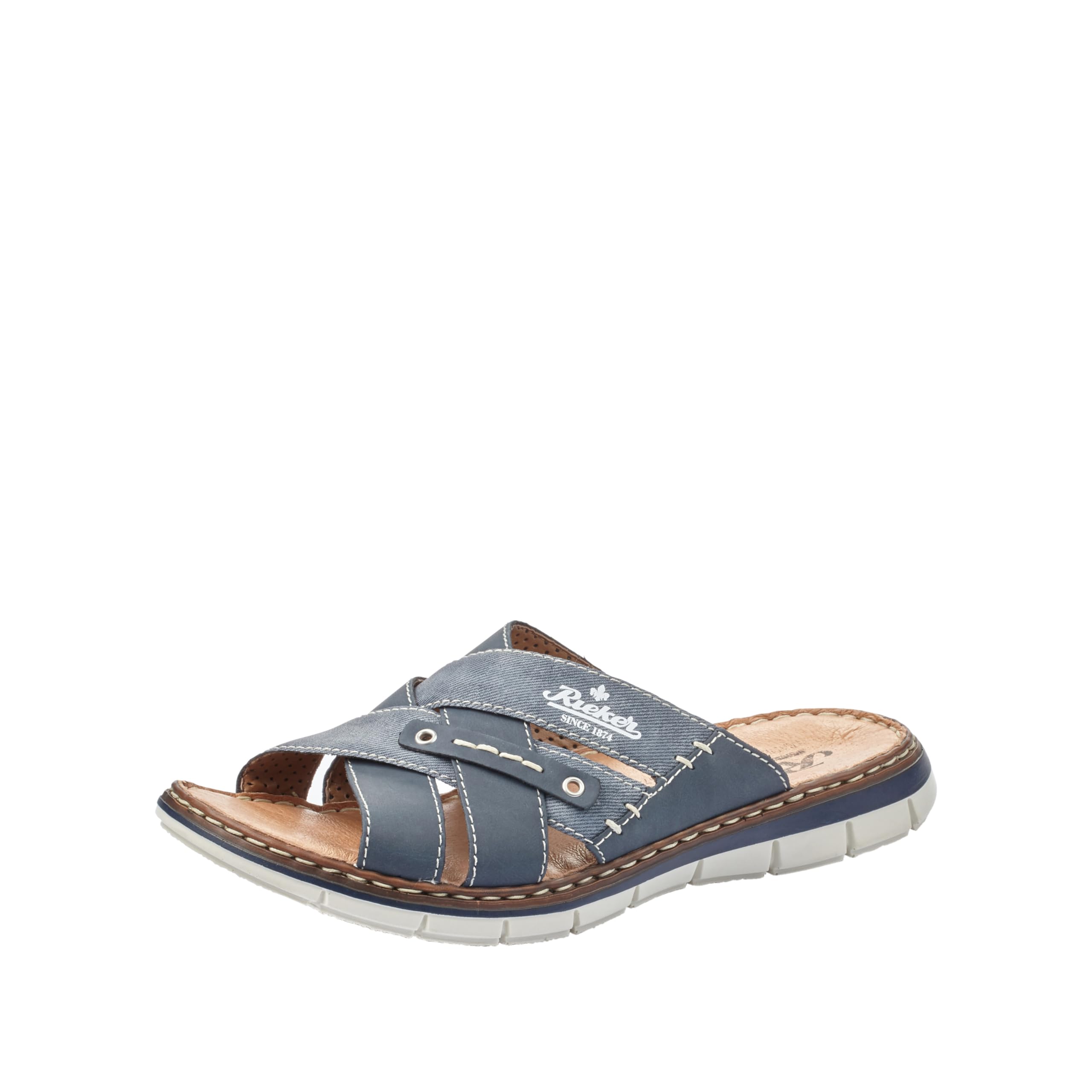 Rieker 25199, Men’s Mules, Blue (denim/jeans), UK (46 EU)