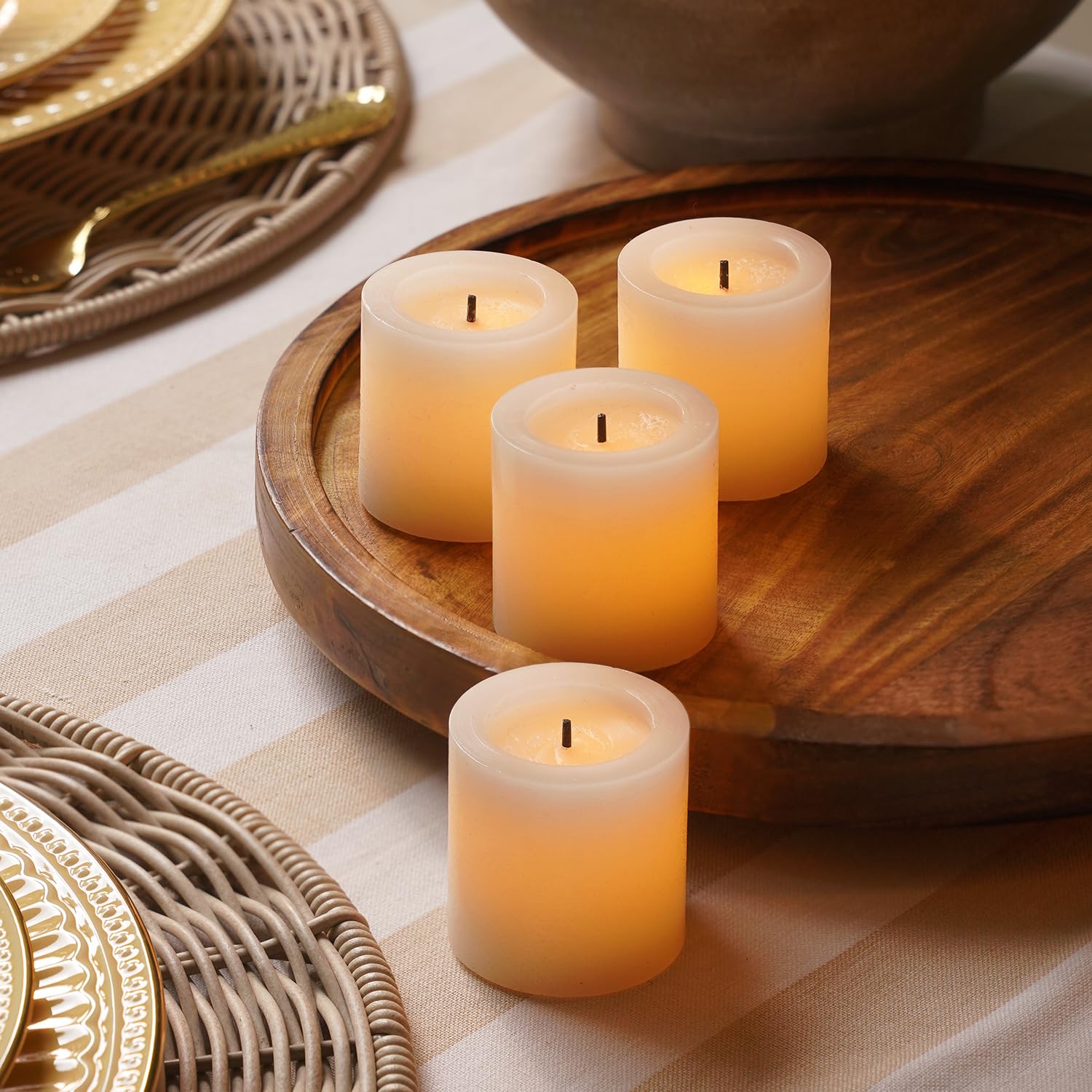 Pure Home + Living Ivory LED Candle Perfect for Gifting, Home, Birthday, Diwali, Christmas,Decorative Candles,Birthday and for Diwali Decor (Pack of 1)-image-23