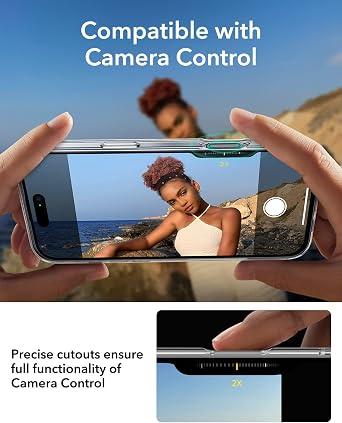 ESR for iPhone 16 Pro Max Case, Compatible with MagSafe, Shockproof Military-Grade tection, Magnetic iPhone Case for iPhone 16 Pro Max, Classic Hybrid Case (HaloLock), Clear Black