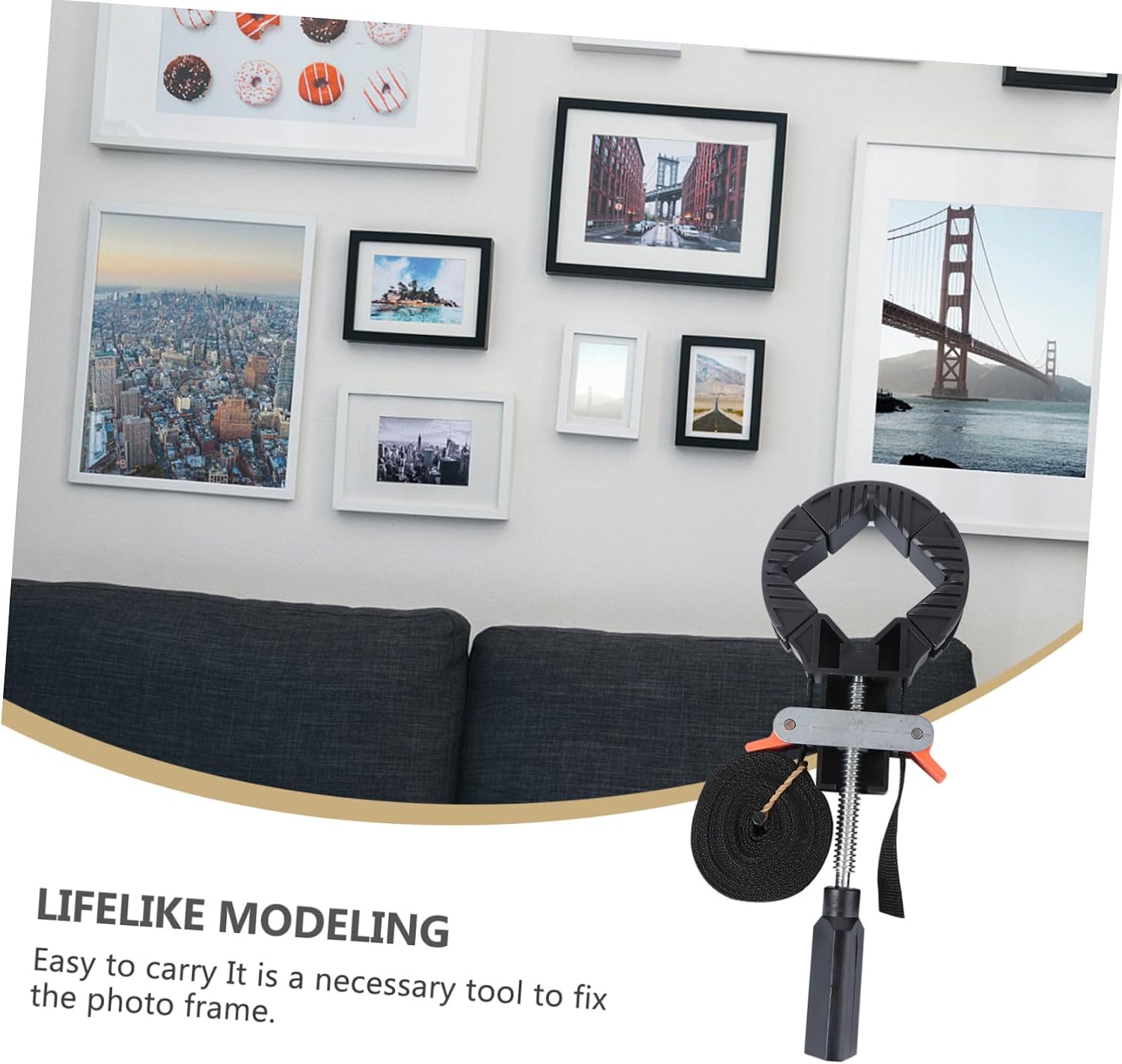 Right-angle Clamp Photo Frame Clamp Woodworking Corner Positioning Tool for Frame Assembly and Welding Tasks