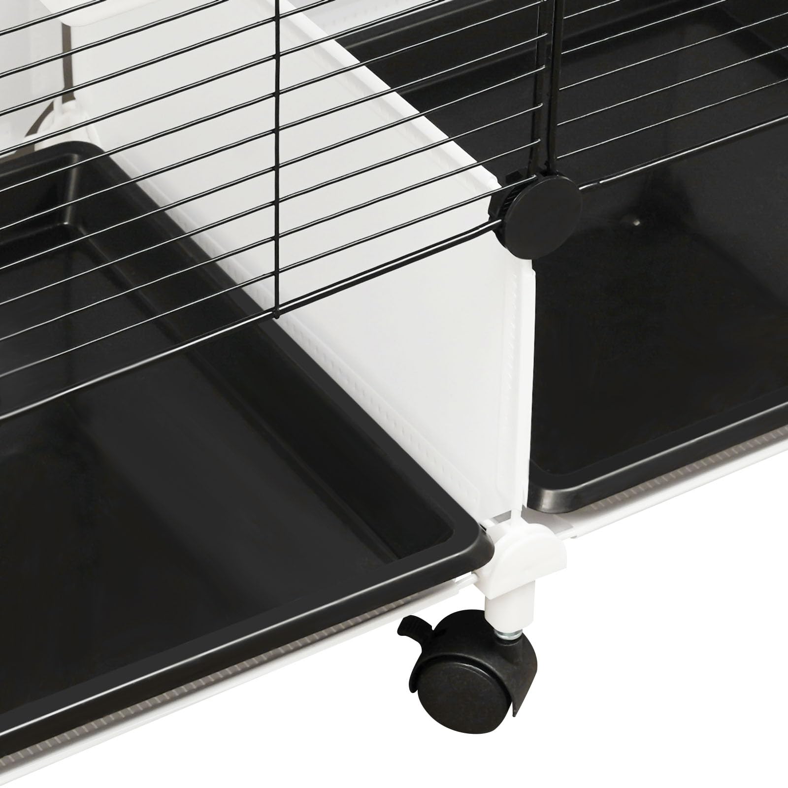Jaula grande para pájaros, 74 x 37 x 126 cm, 74 x 37 x 163 cm, comedero y agua, jaula grande para pájaros con ruedas, puede empresas pequeñas y medianas (74 x 37 x 126 cm), color negro