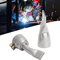 Vista 2 de 2 boquillas planas de pistola de soldadura, aleación de acero inoxidable de 0.787 pulgadas + 1.575 pulgadas, boquilla de pistola de soldadura