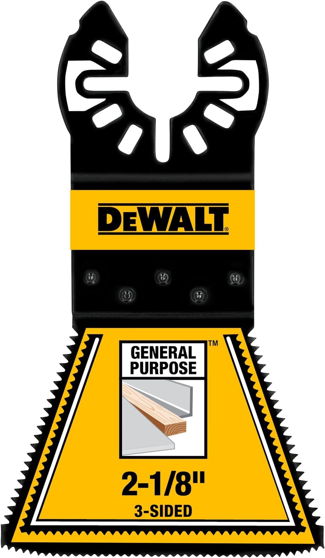 2 1/8' 3-Sided General Purpose Oscillating Tool Blade, 3 Pack (DWA4283-3)