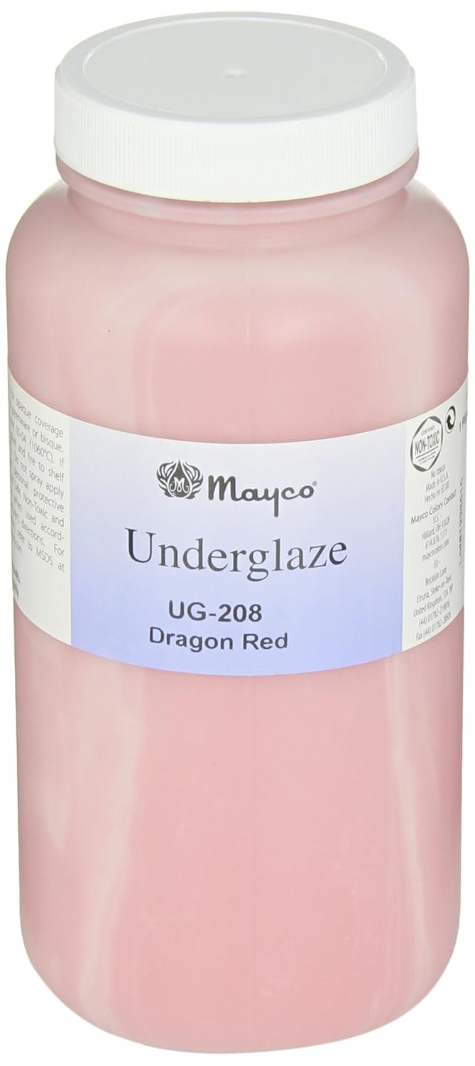 Sax - 1371069 True Flow Underglaze, Dragon Red, 1 Pint