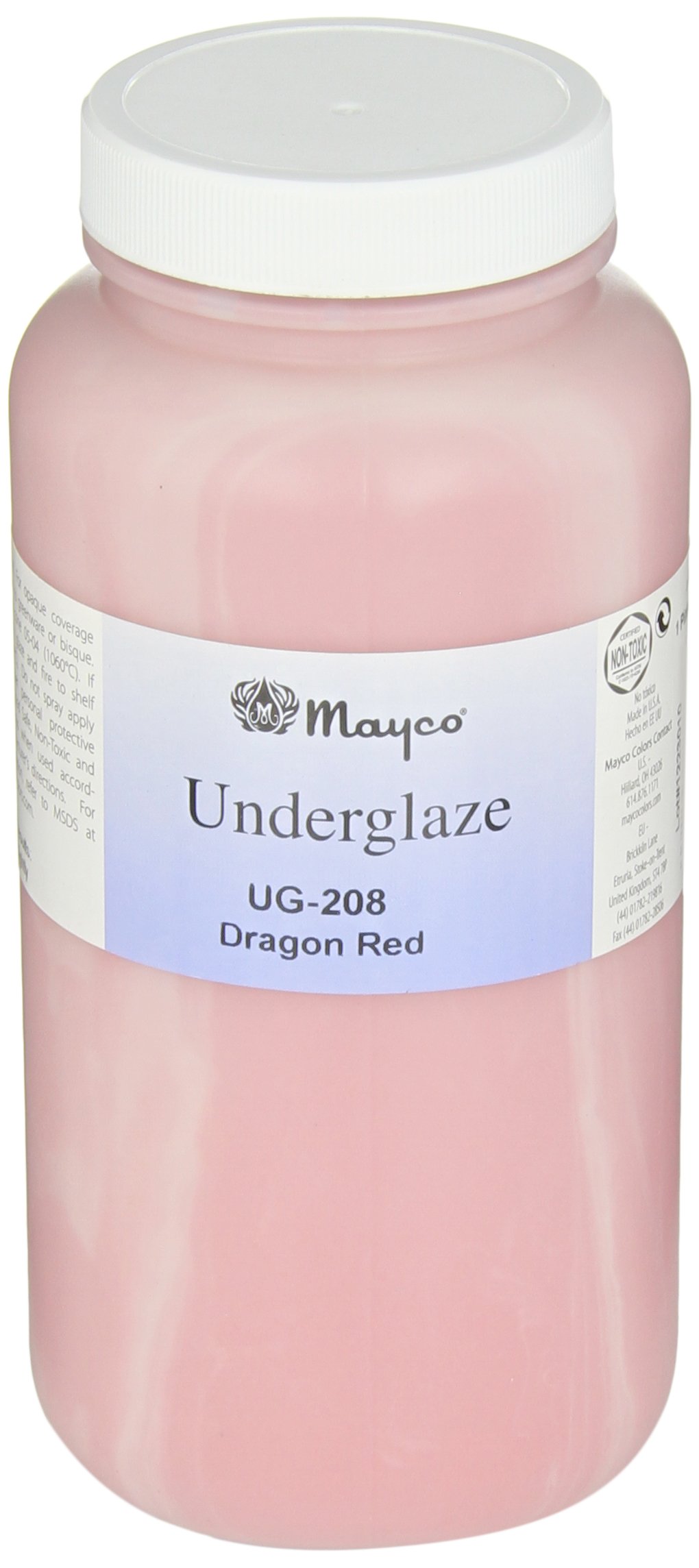 1371069 True Flow Underglaze, Dragon Red, 1 Pint