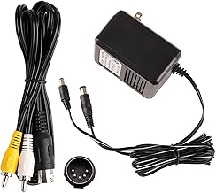 Power Supply and AV Cable for Genesis 1, AC Power Cord and Audio Video RCA AV Cable Compatible with SEGA Genesis 1 Console Bundle Set, ONLY Original MK1601 First 16 Bit Version