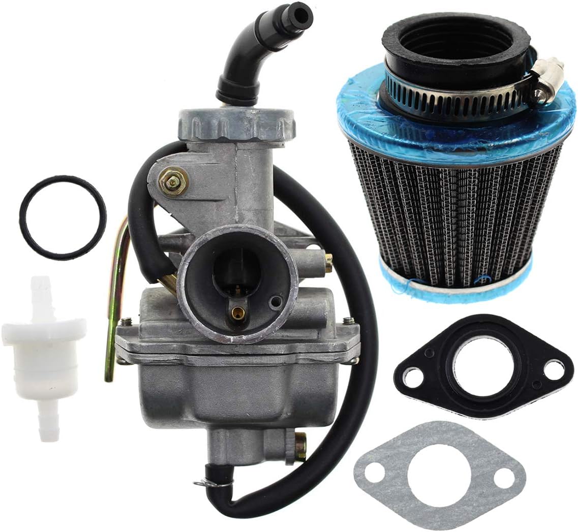 AUTOKAY PZ20 Carb Carburetor 49cc 70cc 90cc 100cc 110cc 125cc Coolster NST for Chinese ATV Quad Go kart 4 strokeSUNL TAOTAO JCL with Gasket Air Filter