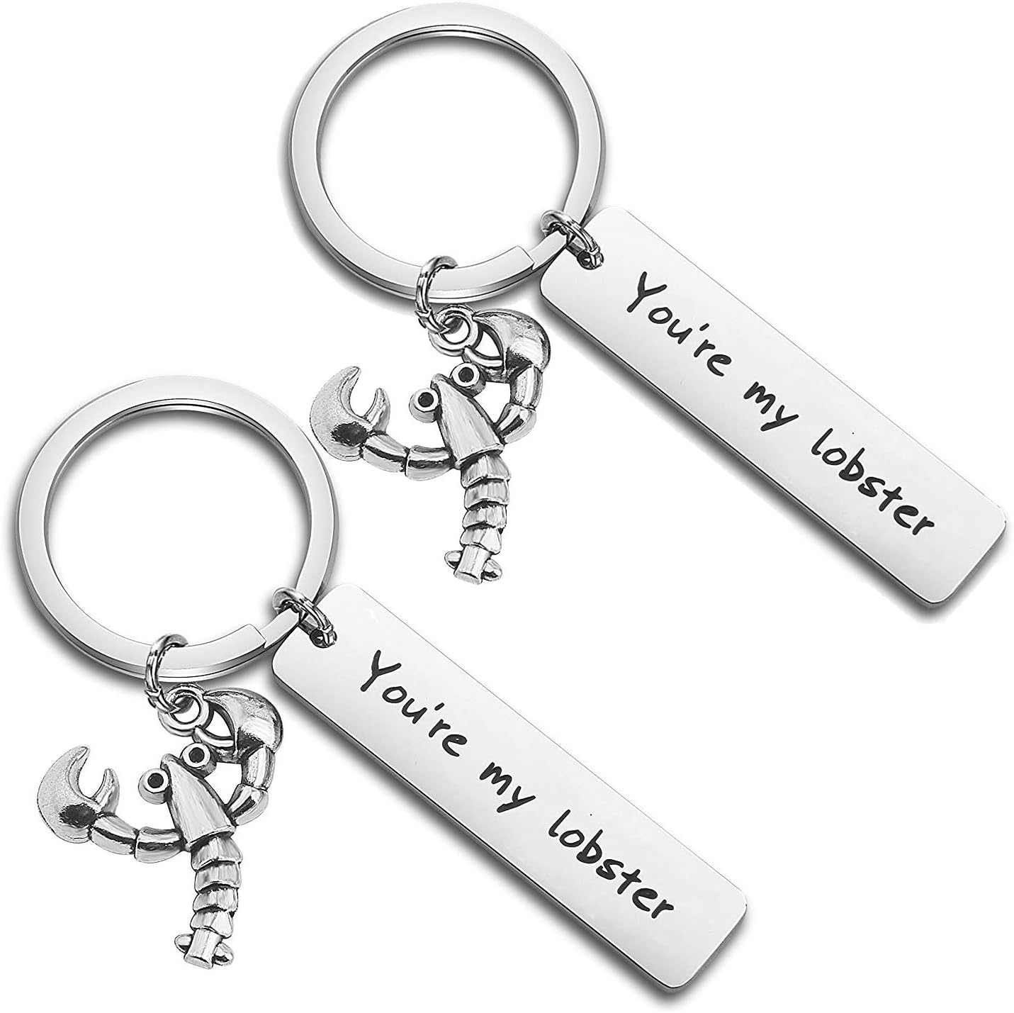 FOTAP You’re My Lobster Keychain Couple Set Friends TV Show Gift for Boyfriend, Girlfriend(lobster keychain set)