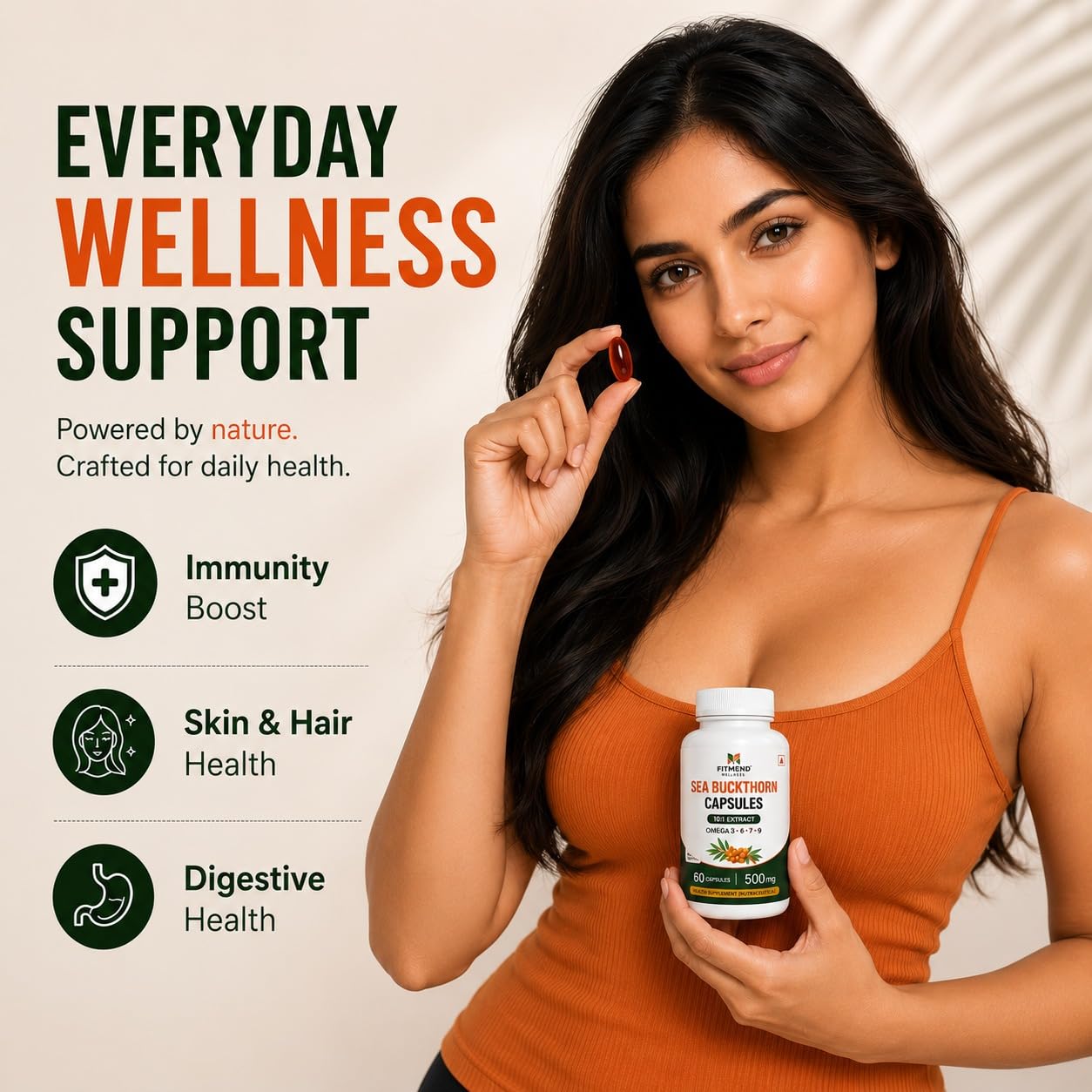 Sea Buckthorn Extract 500mg, Omega 3-6-7-9, 60 Softgels — Amazon image 3