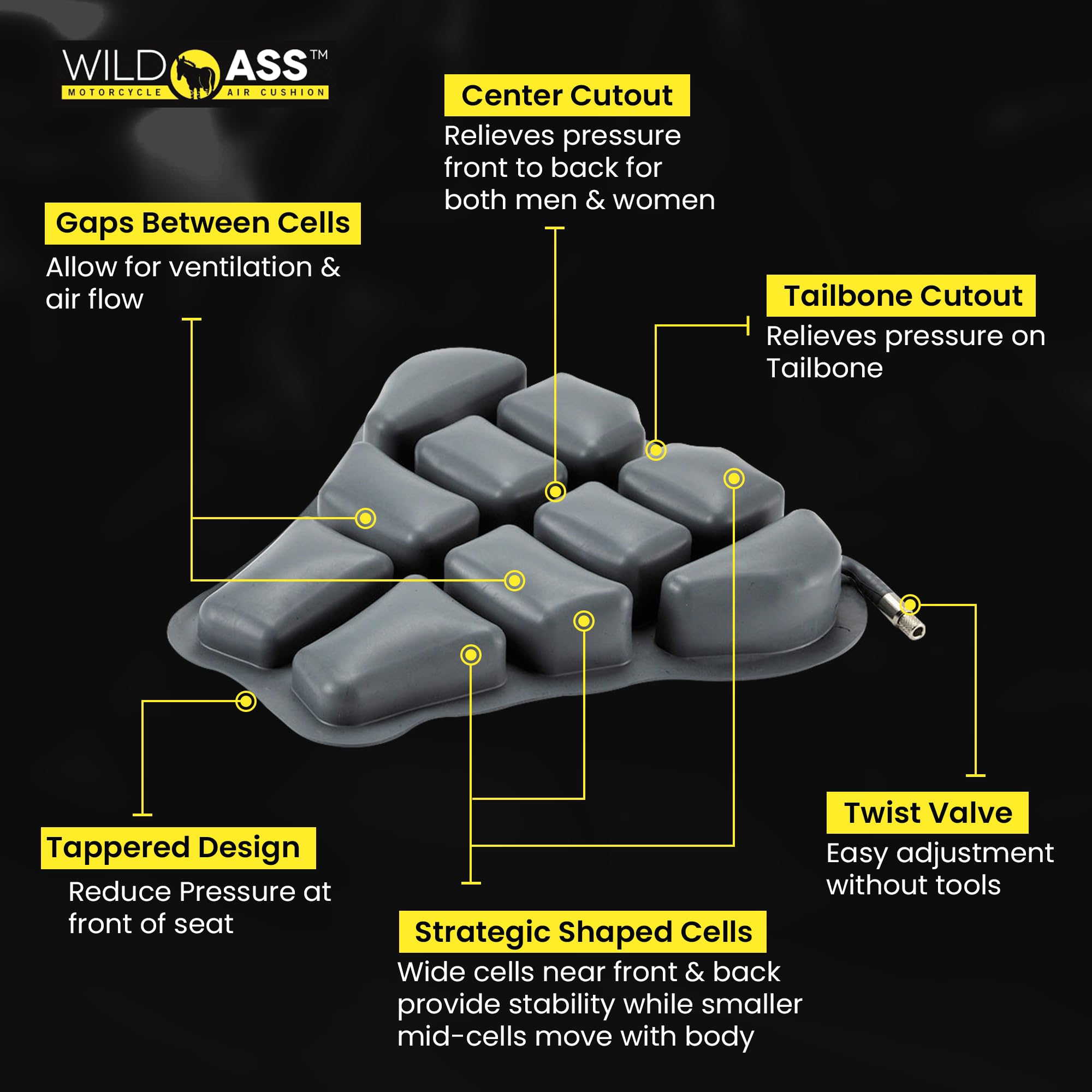 Amazon | Wild Ass スポーツ・デザイン クラシック エア・クッション 