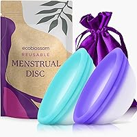 Vista 9 de Ecoblossom Menstrual Original Disc - Juego de 2 discos reutilizables regulares (disco grande (paquete de 2))