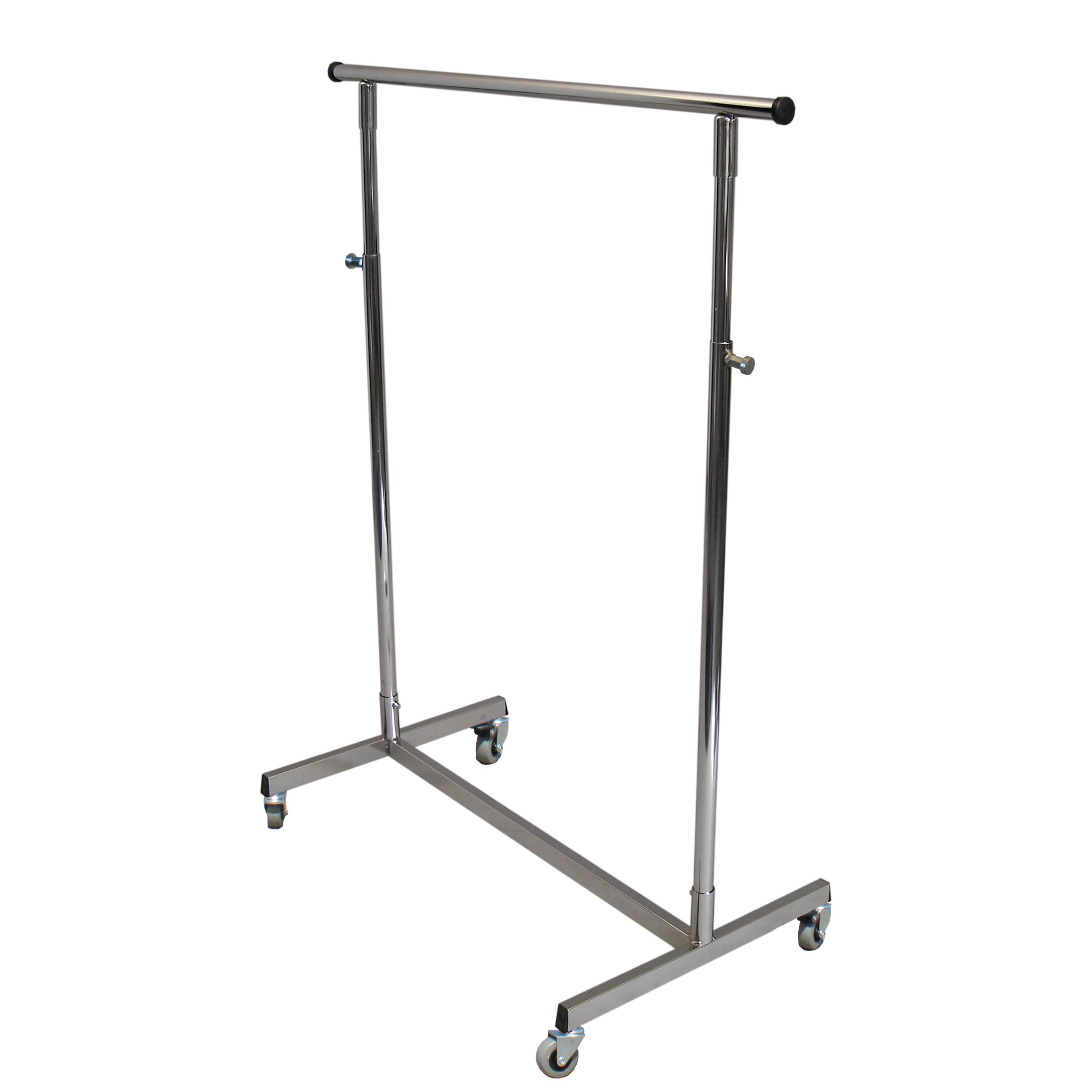 GERSO Reiserollständer höhenverstellbar 100-180cm Kleiderstange rollbar ausziehbar 98-135cm Kleiderständer auf Rollen Auszüge