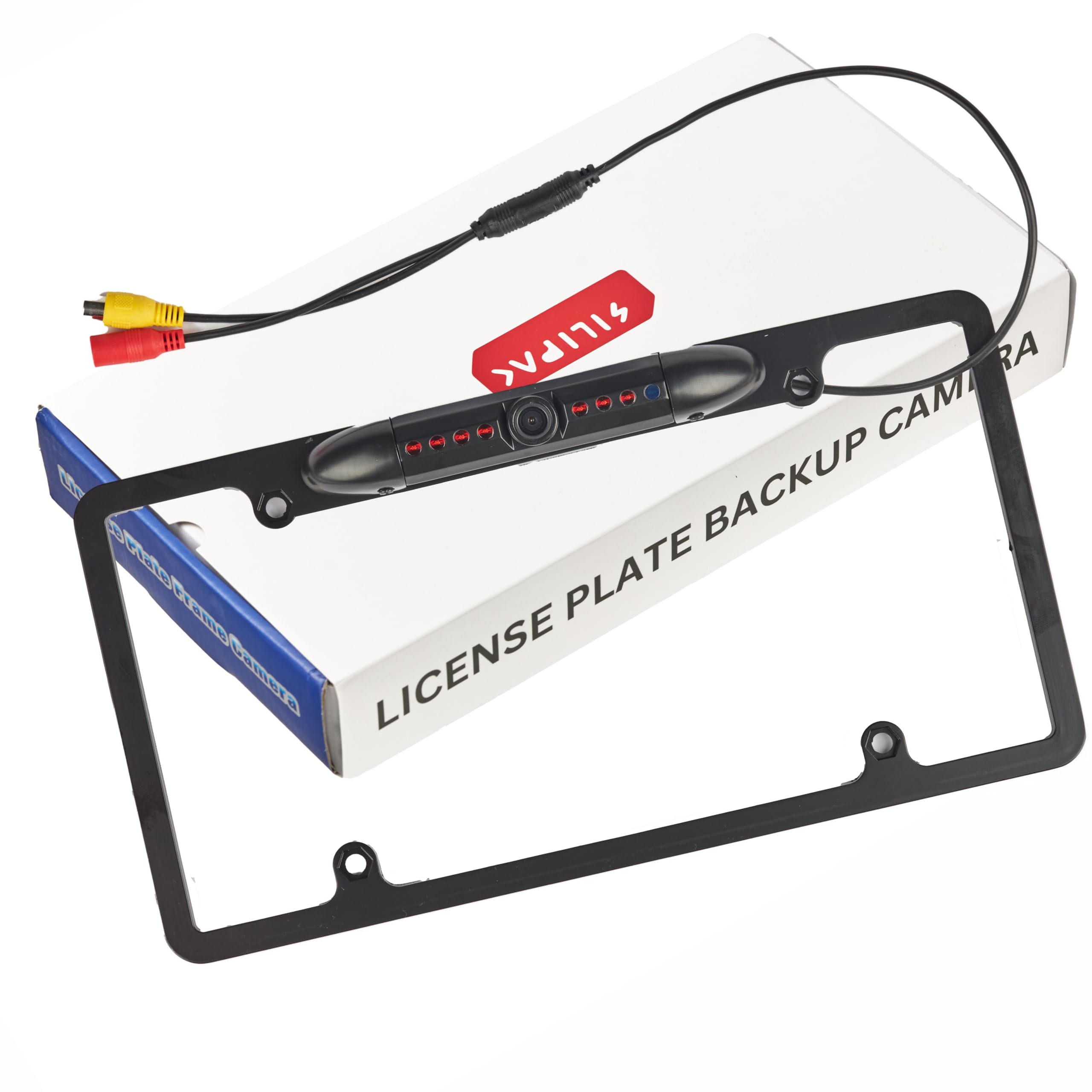 License Plate Camera - Waterproof Universal HD Rear View Backup Camera with Night Vision, Wide Angle, and Easy Installation Premium Reverse Parking