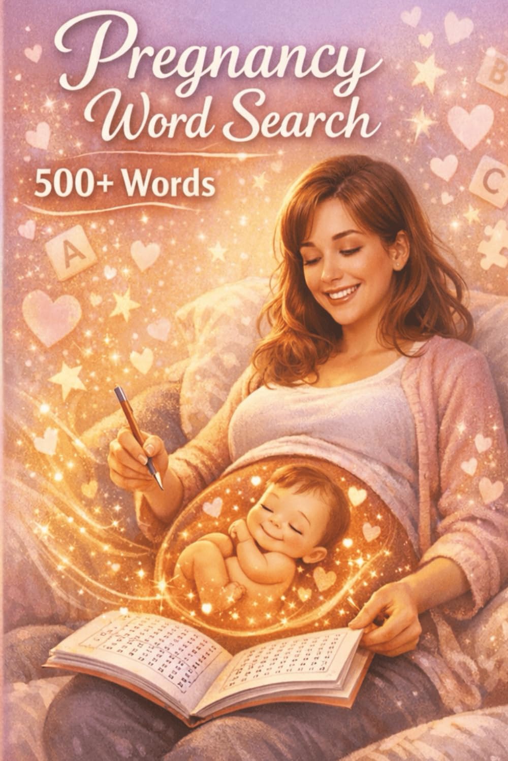 Pregnancy Word Search Book for Moms-to-Be: A Relaxing & Fun Activity Book to Celebrate Pregnancy — Featuring 500+ Pregnancy-Related Words for Stress Relief, Mindfulness, and Joy