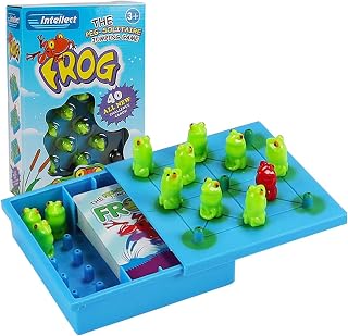 Hoppers Logic Game - Strategy Puzzle Game for Kids - Children's Frog Game, Intelligence Game Chess and Cards, Early Education Educational Toys for Boys and Girls Age 3 and Up Fovolat
