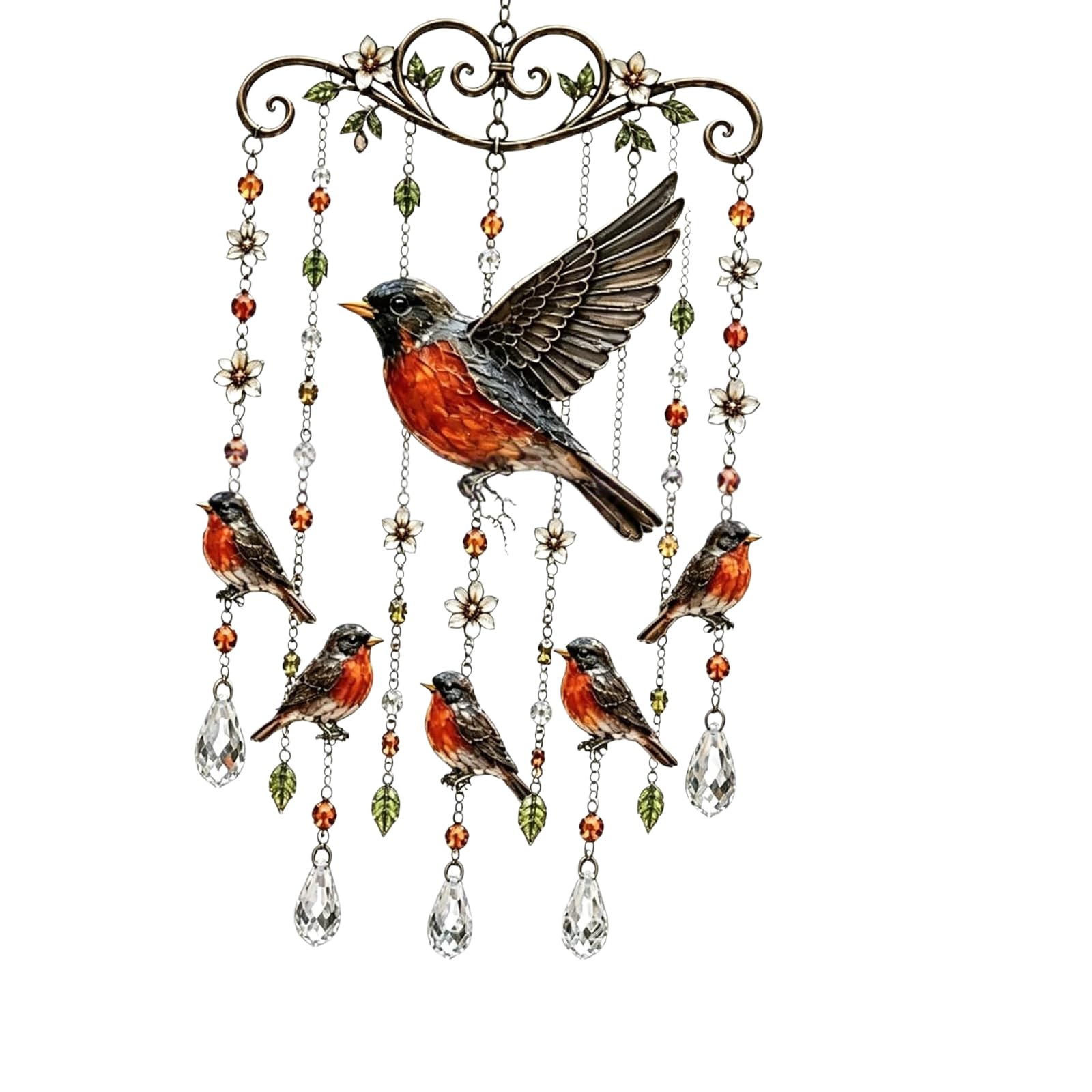Shntig Robi Crystal Suncatchers Window Hanging Wind Chimes Garden Sun Catchers With Crystal Rainbow Makers Indoor Outdoor Decors Rainbows Makers Sun Catchers Window
