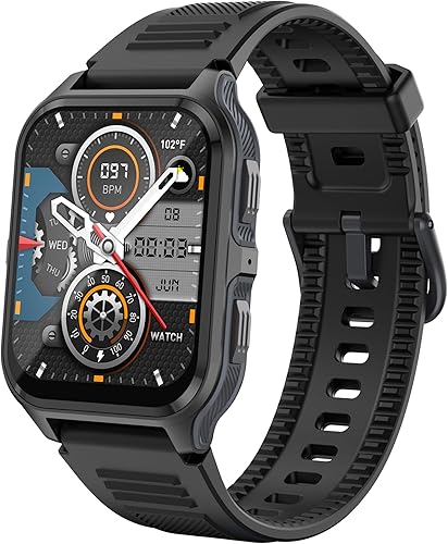 Reloj inteligente, reloj inteligente de llamadas Bluetooth para teléfonos Android e iOS, resistente pantalla HD de 1.83 pulgadas, más de 100