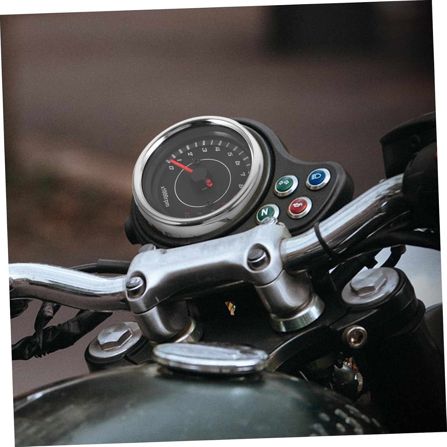 Mikinona Motorcycle Speedometer Mph Digital Gauge Compatible Tachometer for Bike Modification