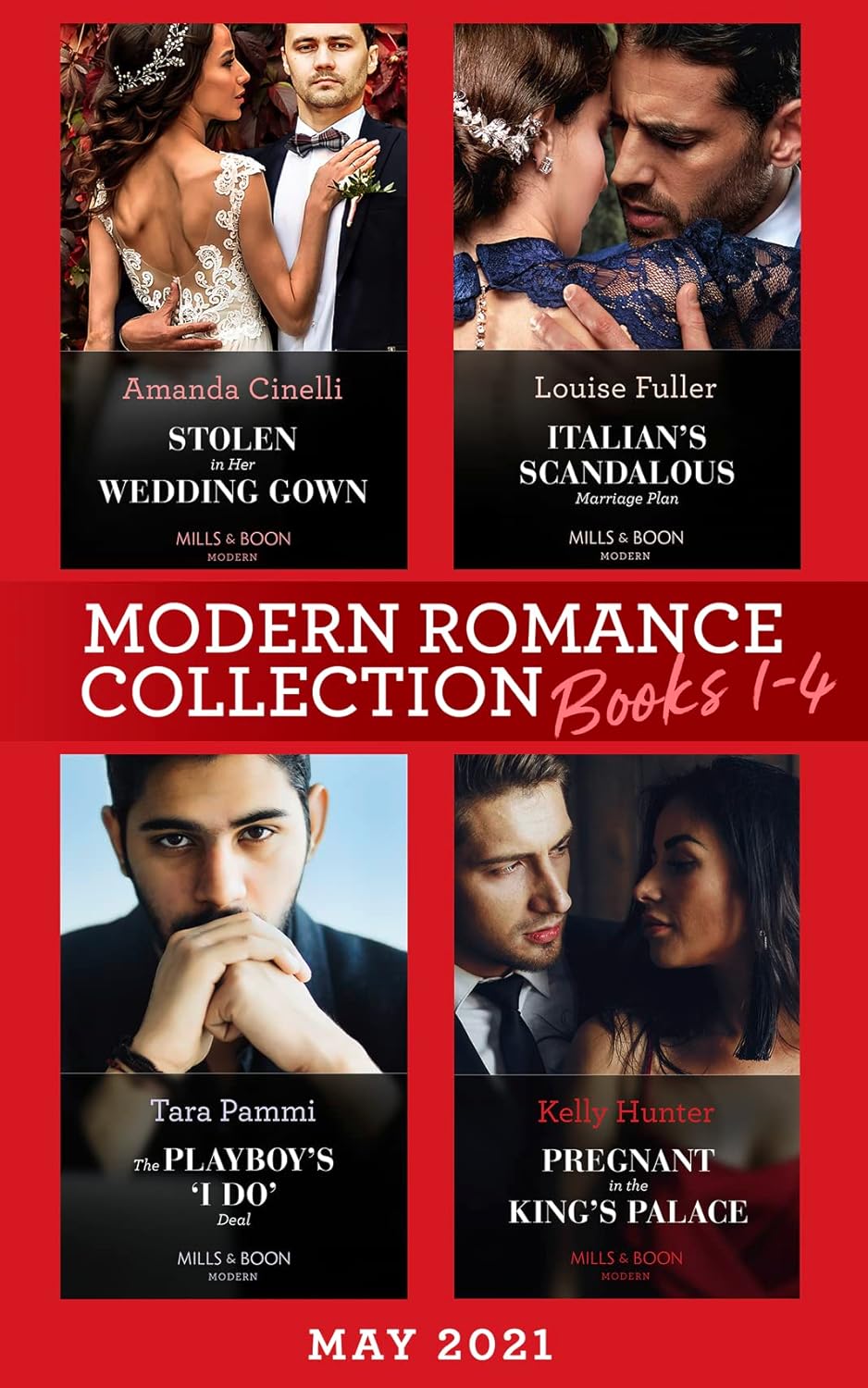 Modern Romance May 2021 Books 1-4: Stolen in Her Wedding Gown (The