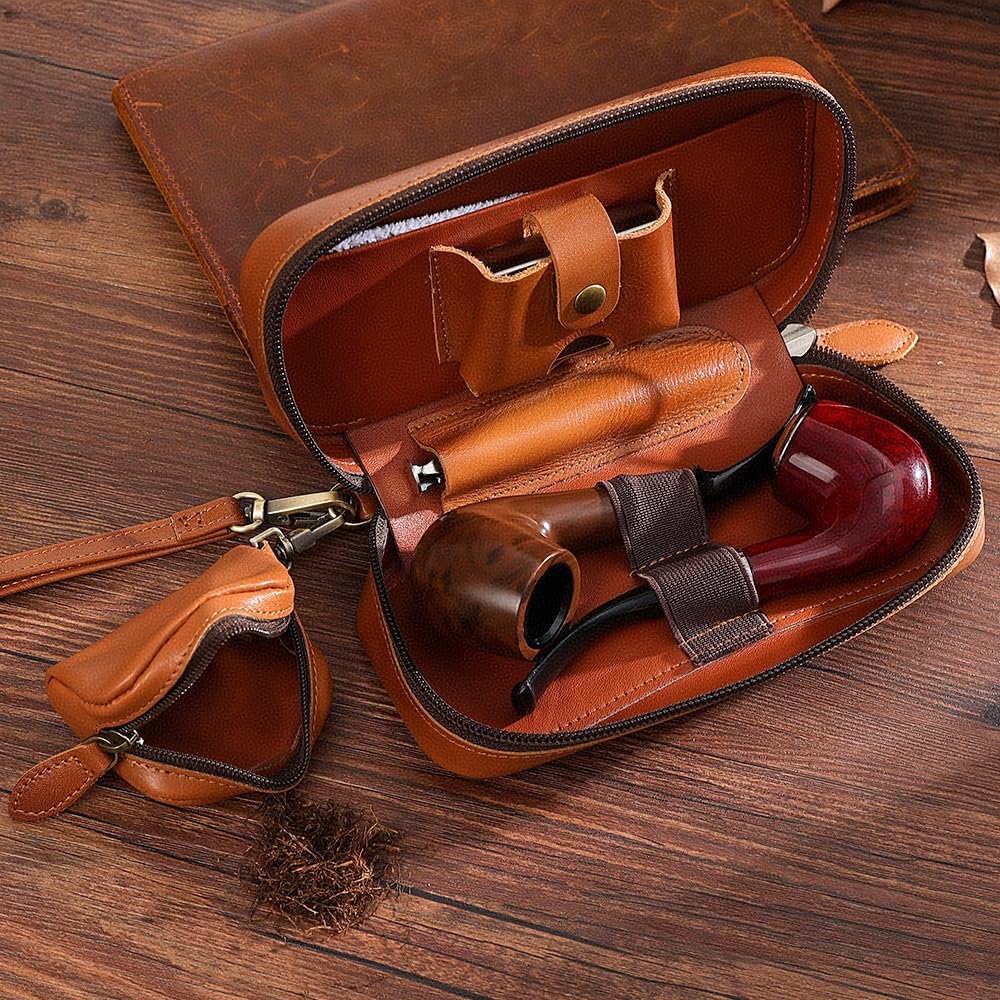 Borsa per sigari da viaggio in pelle personalizzata, scatola per sigari, grande e piccolo, borsa per tabacco, borsa personalizzata con nome, regali di compleanno per uomo