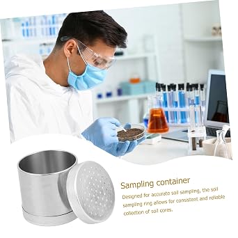 Stainless Steel Soil Sampler Tool for Laboratory Soil Research with Cover