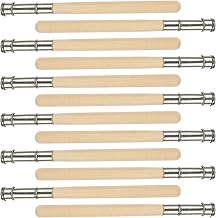 Pencil Extension Set, Double Head Adjustable Pen Extension, Wooden Pencil Extender, for Wax Crayons, Drawing Pen Tool, School Office Supplies, Eyebrow Make-Up Pack of 12