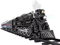 Vista 2 de Lionel Tren de juguete Polar Express operado por baterías con Bluetooth, locomotora, vagones de tren, y vía con sonidos auténticos de tren, luces