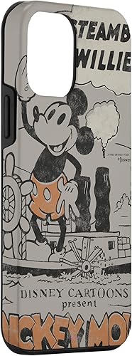 Miniatura 39 de Funda para iPhone 11 Pro Max Disney 100 Mickey Mouse Steamboat Willie Sound Cartoon D100