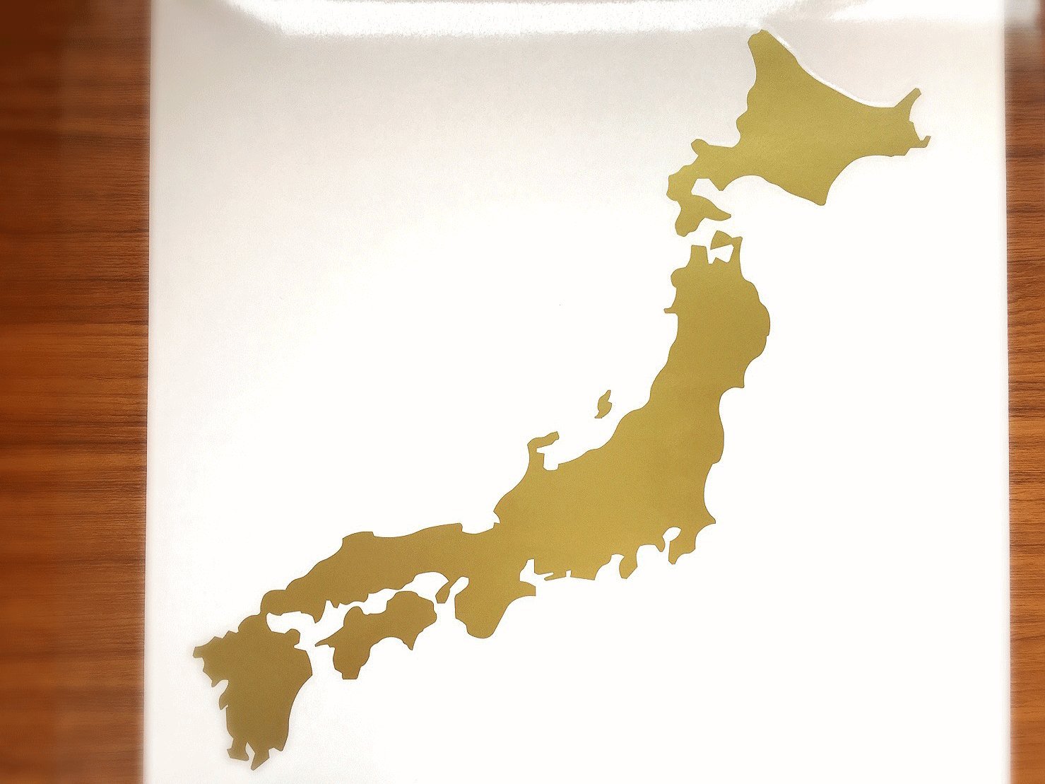 記念プレート 船 日本地図