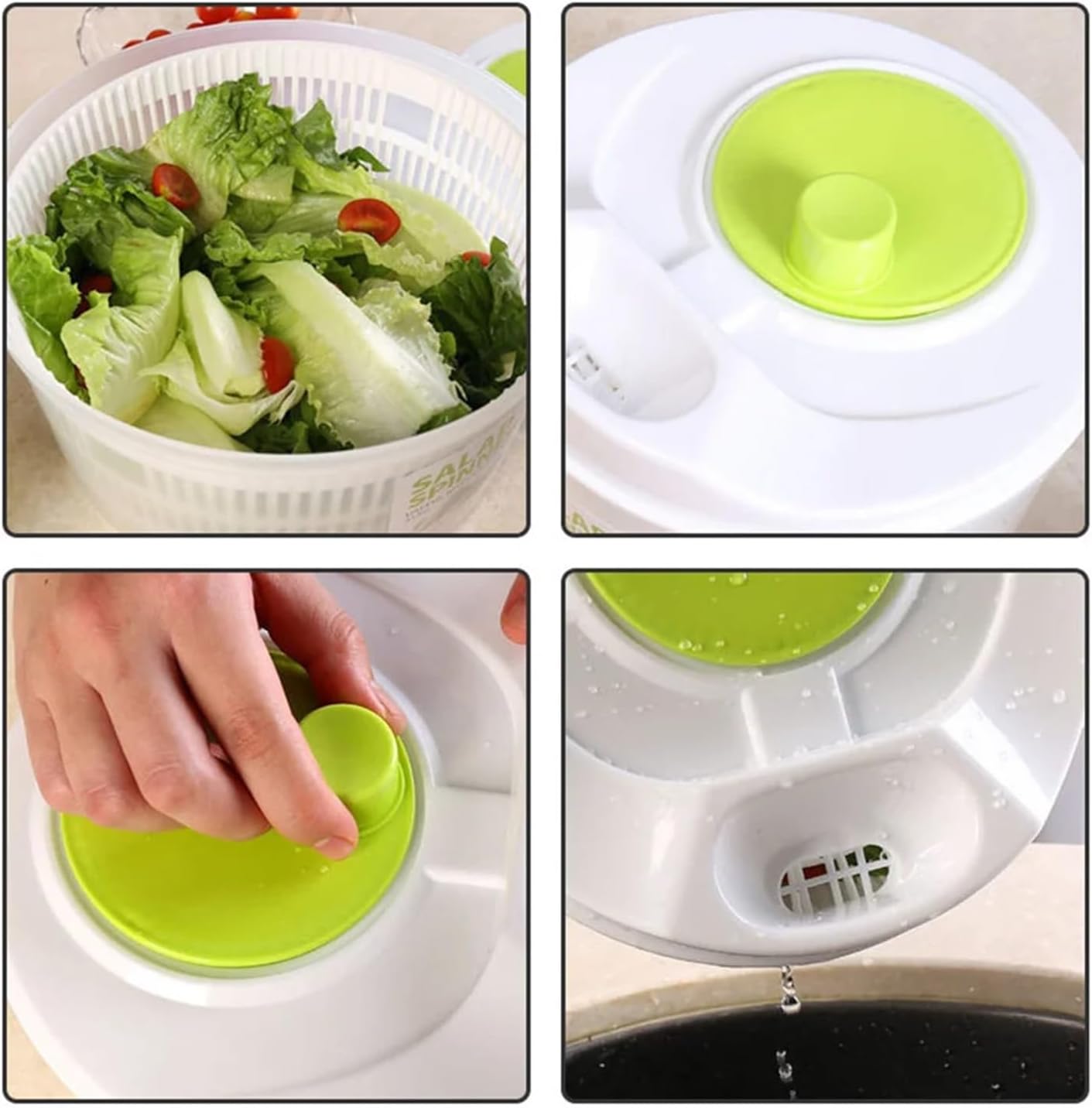 Fit for Salad Spinner - Lettuce Washer & Dryer for Leafy Greens - Kitchen Tool for Vegetable Drying