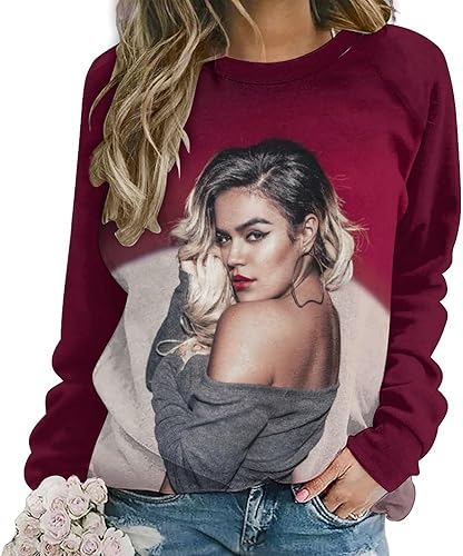 PAPERBAGS Sweatshirt Womens Graphic Crewneck Long Sleeve Sweatshirts Casual Pullover Tops