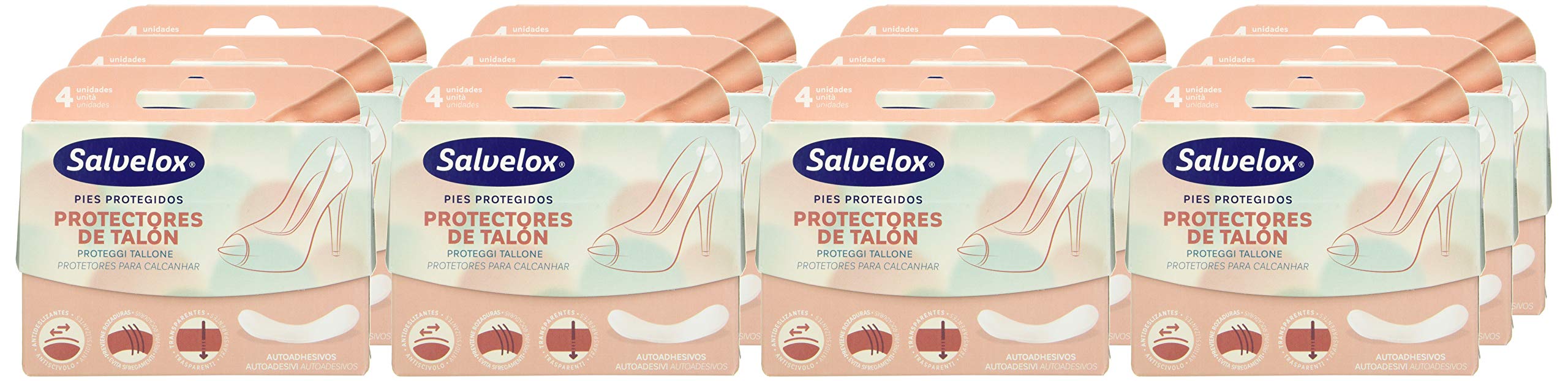 Salvelox Silicone Heel Protector para Talón - 48 Unidades