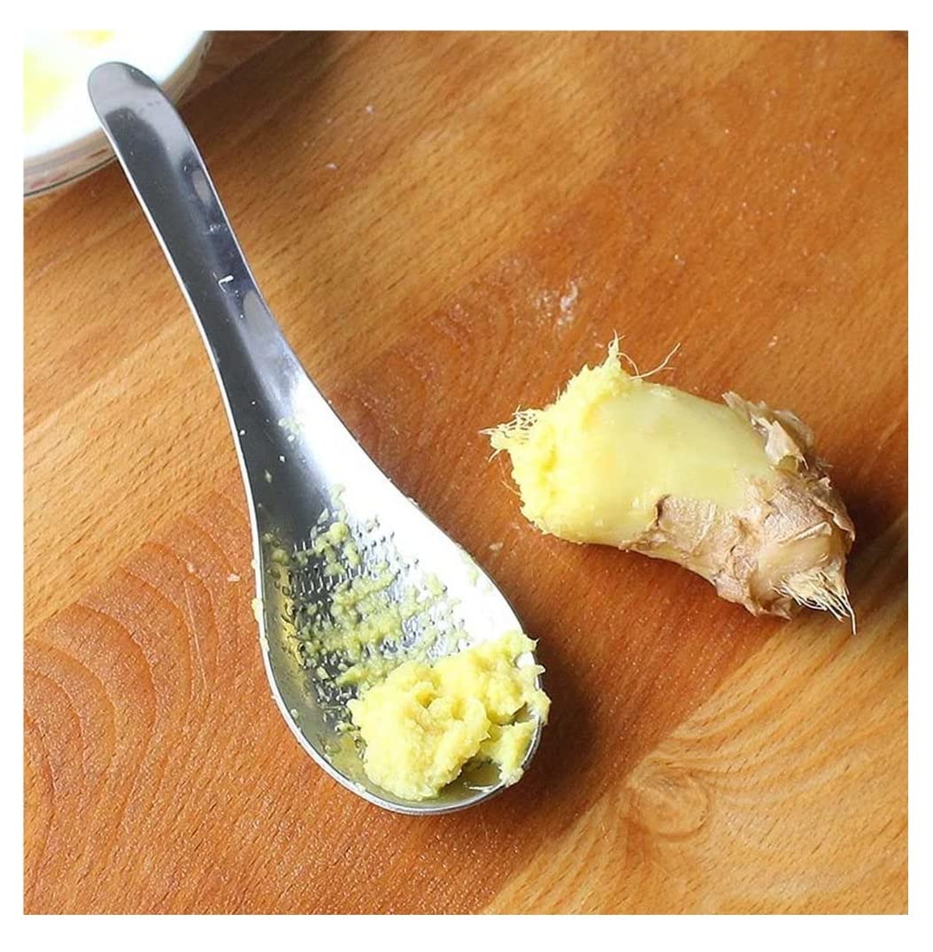 Knoblauch Helfer 2 Stück Knoblauchreibe, Teelöffel, Kochutensilien, Zitronenschale, Knoblauchpresse Küchen Kochen