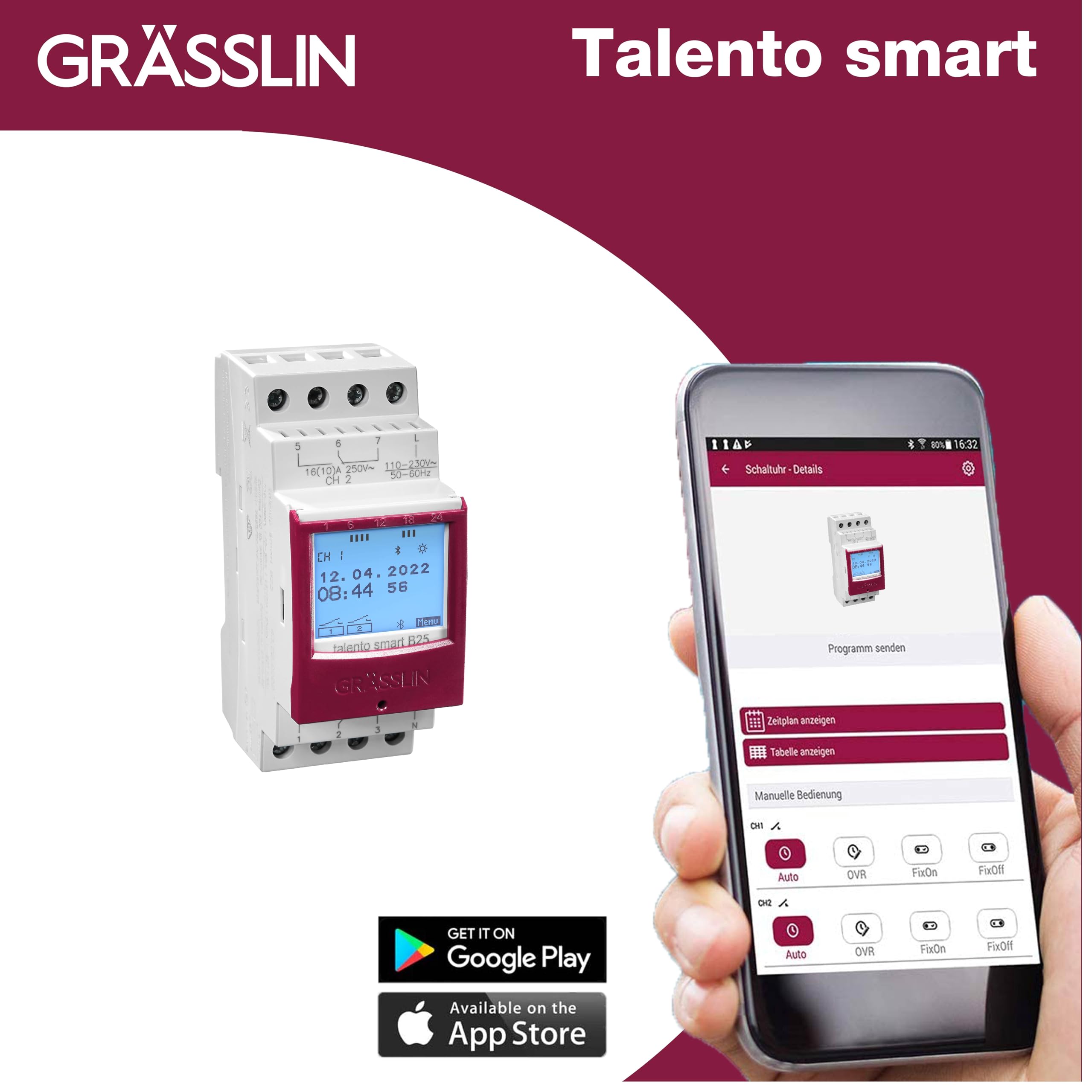 Programador Electrico Interruptor Horario Digital Grässlin