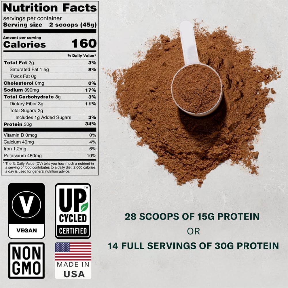 FYTA Vegan Protein Powder - Plant Based Protein Powder with Better Taste & Texture Than Whey Protein - 30g Non-GMO & Dairy Free Protein Powder Vegan - Protein Powder for Women & Men - Cafe Latte 630g - Image 3