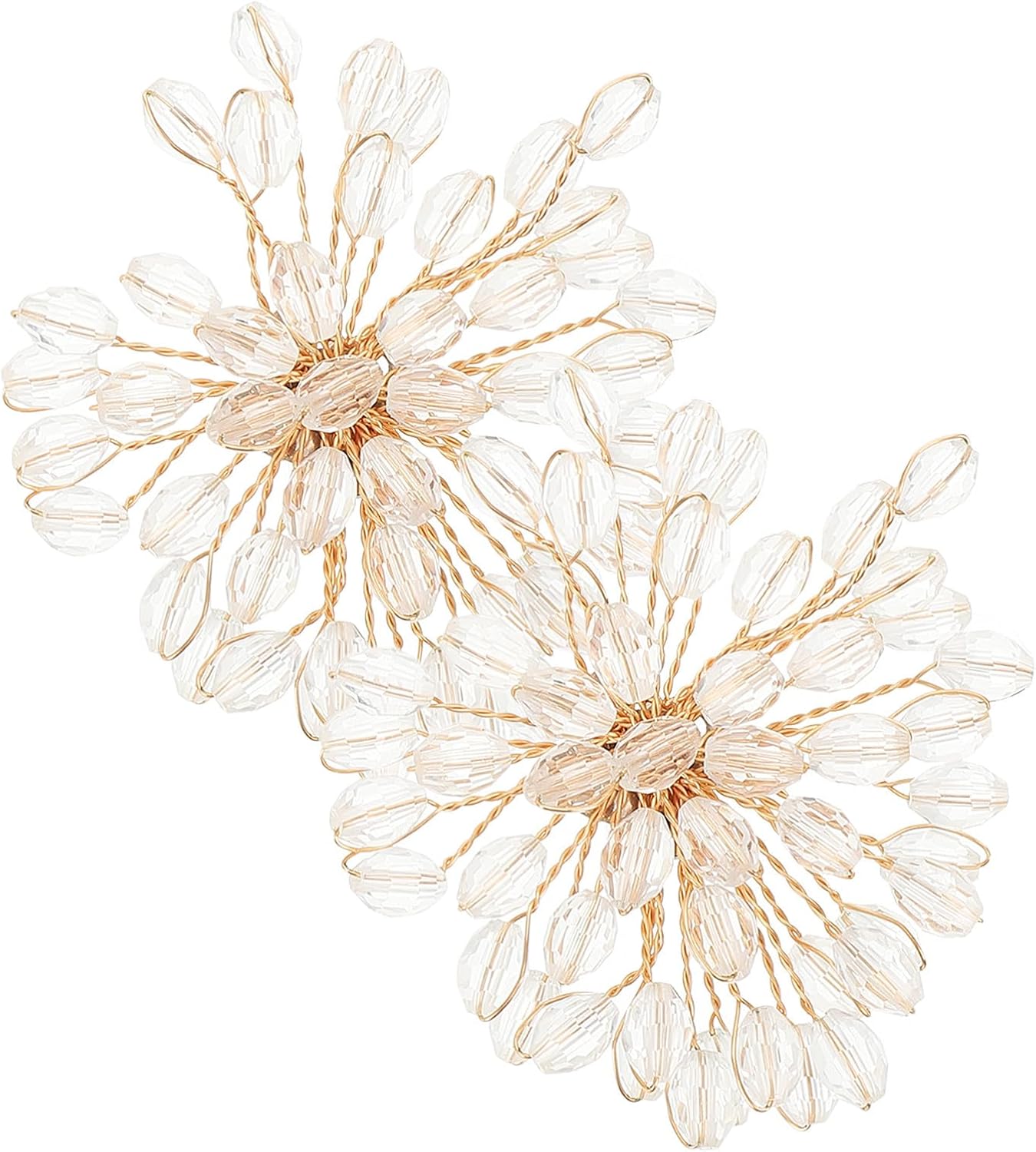 Crystal Flower Shoe Buckle Charm, Rhinestone Bridal Shoe Clip