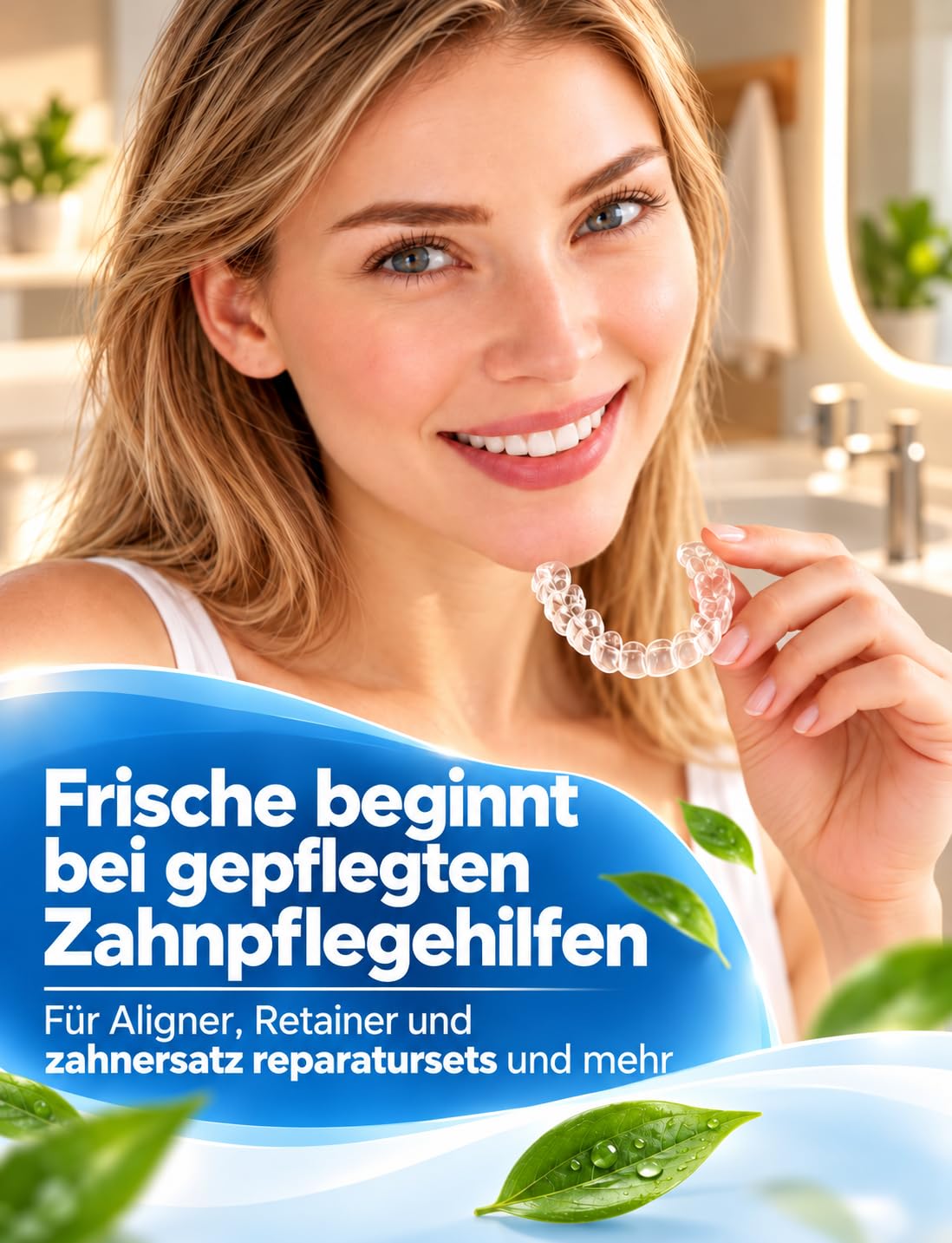 Ultraschallreinigungsgerät Zahnschiene Reinigung, IPX6 200 ml (Mattschwarz) – Ansicht 10