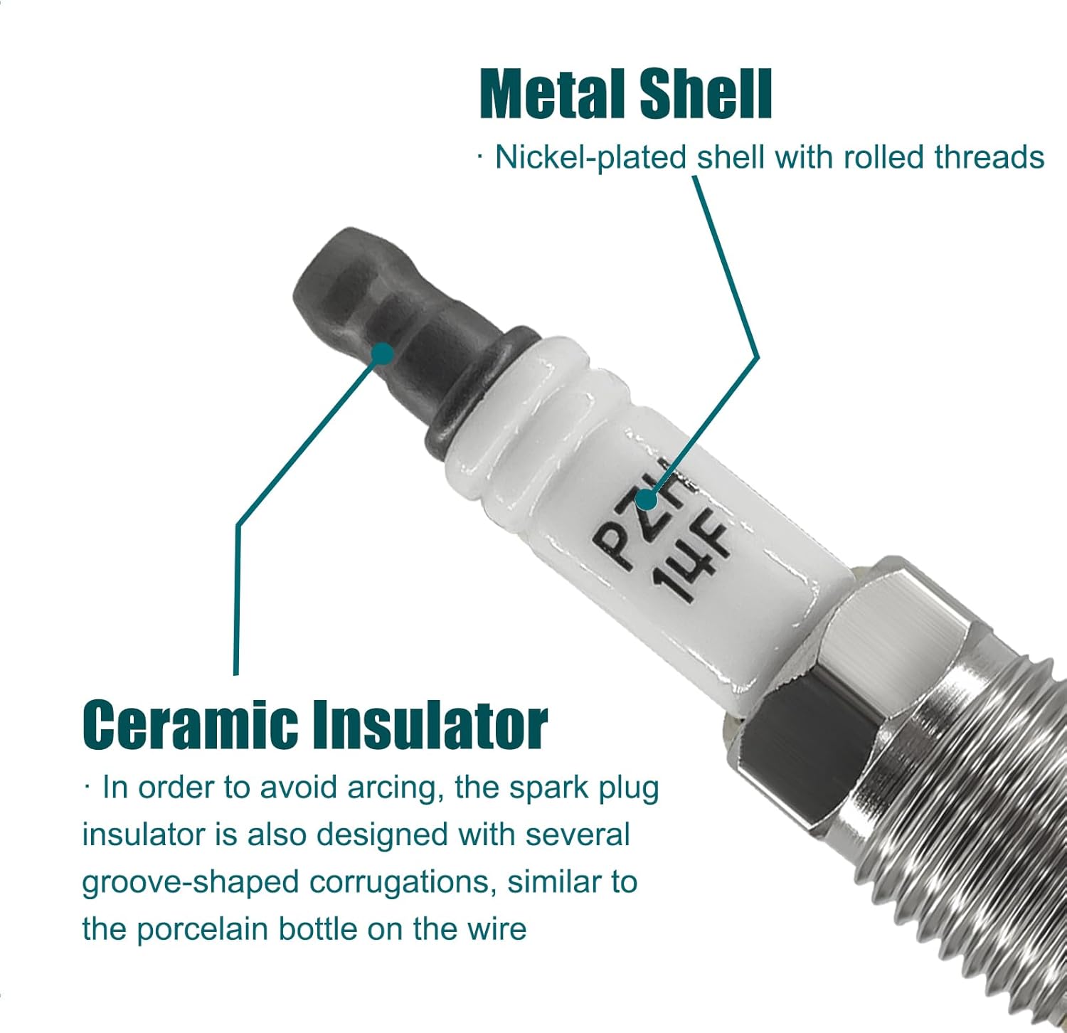 Set Of 8 Iridium Spark Plugs Compatible with Ford F-150/350 F-250/350 Super Duty Mustang,Expedition Explorer 2004-2008&Compatible with Lincoln 2005-2008&Mercury 2006-2008 4.6L 5.4L V8