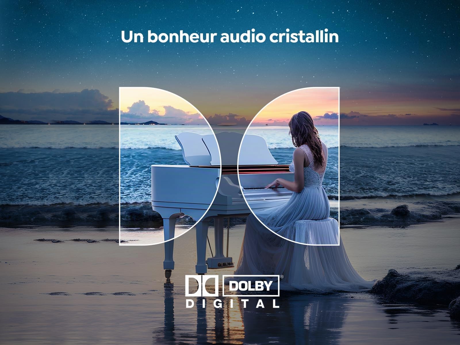Videoproiettore Netflix Integrato, Dolby 20W Proiettore video nativo Full HD 1080P, 4K Retroproiettore WiFi Bluetooth, Auto Focus/Keystone, Yaber V12 Videoproiettore portatile completamente