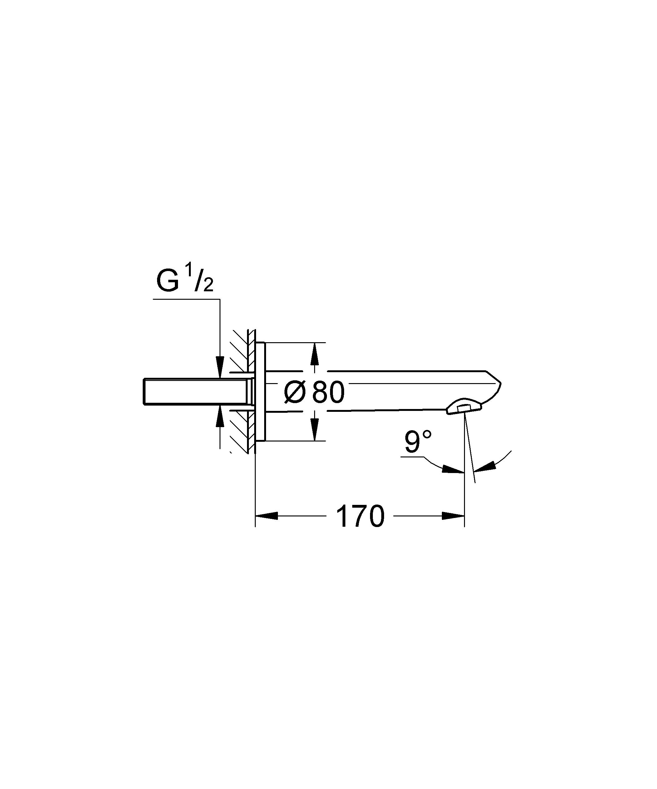 Grohe Eurodisc Cosmopolitan Wylewka wannowa