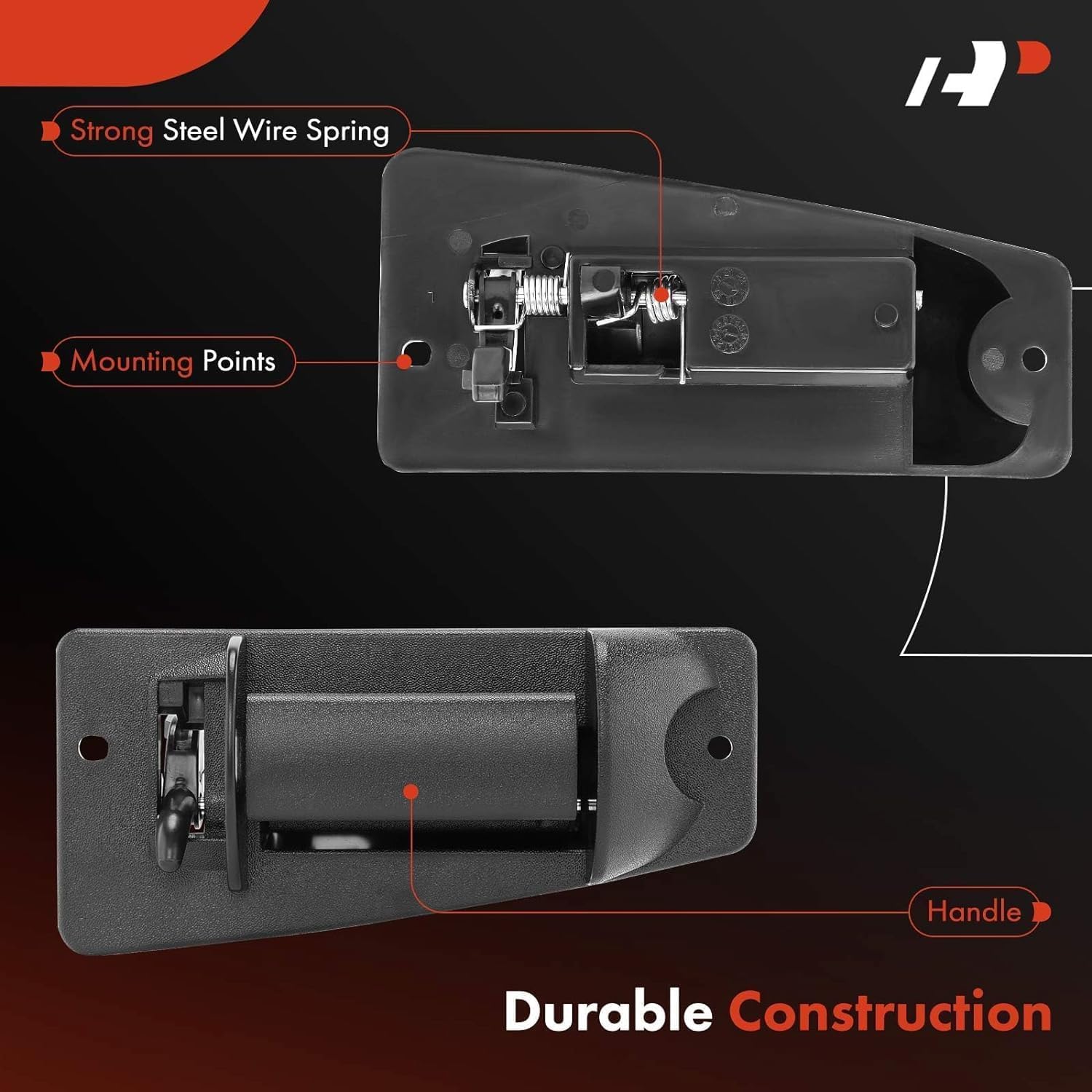 A-Premium - Extended Cab Door Handle Rear Left Driver and Right Passenger Side - Compatible with Chevy Silverado 1500 1999-2006, Silverado 2500 3500 & GMC Sierra - Replace#15758171, 15758172